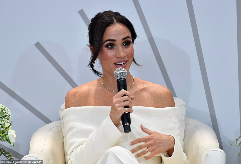 Earlier this month, the Duchess was forced to defend her decision to share images of her two children online more frequently while warning of the dangers of social media to young people after posting new photos of Lilibet on her fifth birthday. In a post captioned 'our dream girl', the Duchess of Sussex released the clearest photo yet of Lili to her millions of Instagram followers. Despite the images showing much of the five-year-old's face, Meghan, through her spokesman, insisted she is protecting her daughter's privacy while sharing important family moments. The response came after she was accused of hypocrisy last month when she shared an image of Lilibet sitting at her feet in a wardrobe packed with designer fashion before leaving for Geneva to warn of the dangers of social media for children. 'The Duchess has always been clear that there is a distinction between sharing moments from her life and exposing her children to public scrutiny,' her spokesman said. 'By obscuring their faces, she is demonstrating the very principle she advocates for: giving children privacy, agency and protection in an increasingly digital world.' Hours after the statement was issued, Meghan shared the new images of Lilibet to mark her birthday.