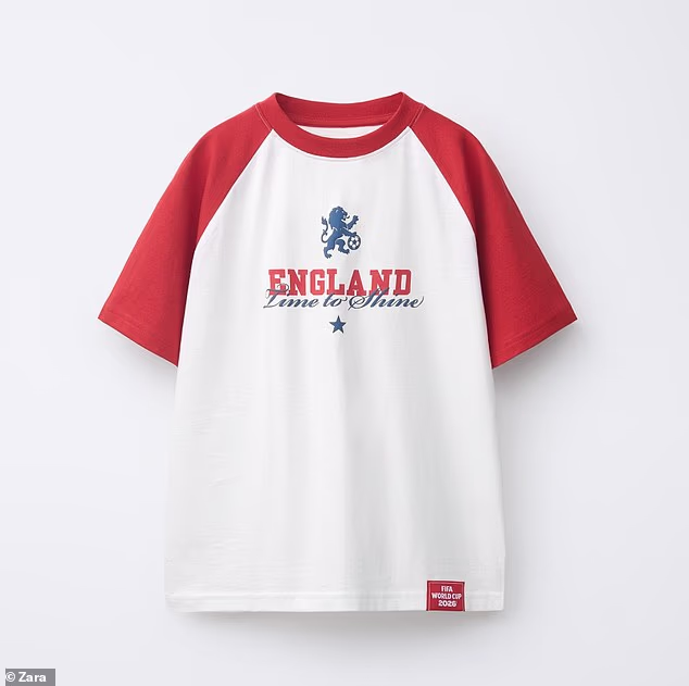 Prince Archie sported a £12.99 England FIFA World Cup 2026 print t-shirt from Zara in the Instagram post
