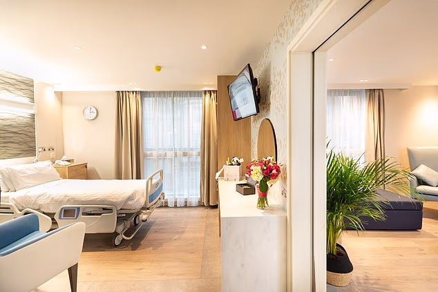 The exclusive hospital, which offers birthing packages costing up to £30,000, is favoured by royals and A-listers alike