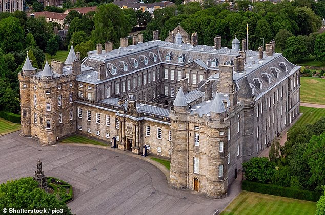 The King and Queen last night hosted senior members of the Royal Family to stay at the historic Palace of Holyroodhouse (pictured), the monarch's official residence in Scotland.