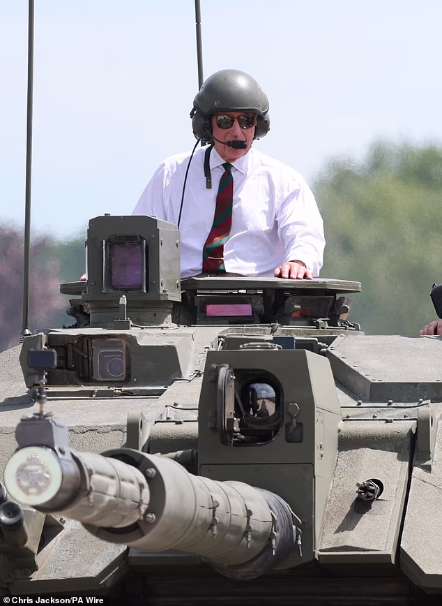 King Charles during his first visit to the RTR since becoming Colonel-in-Chief