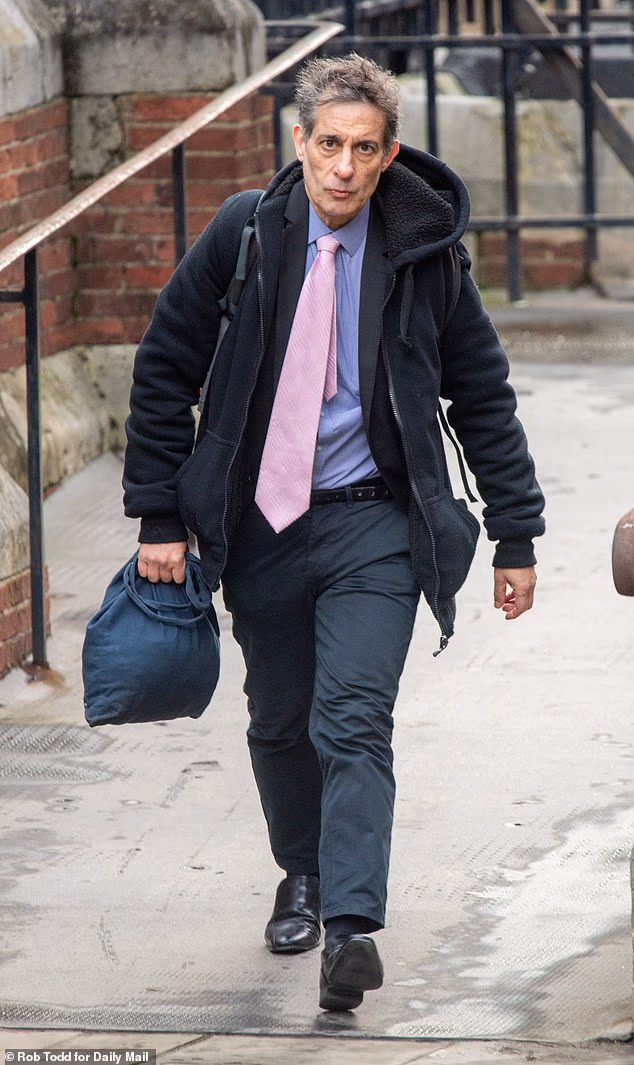 Ex-Lib Dem MP Dr Evan Harris pictured outside court during the hearing