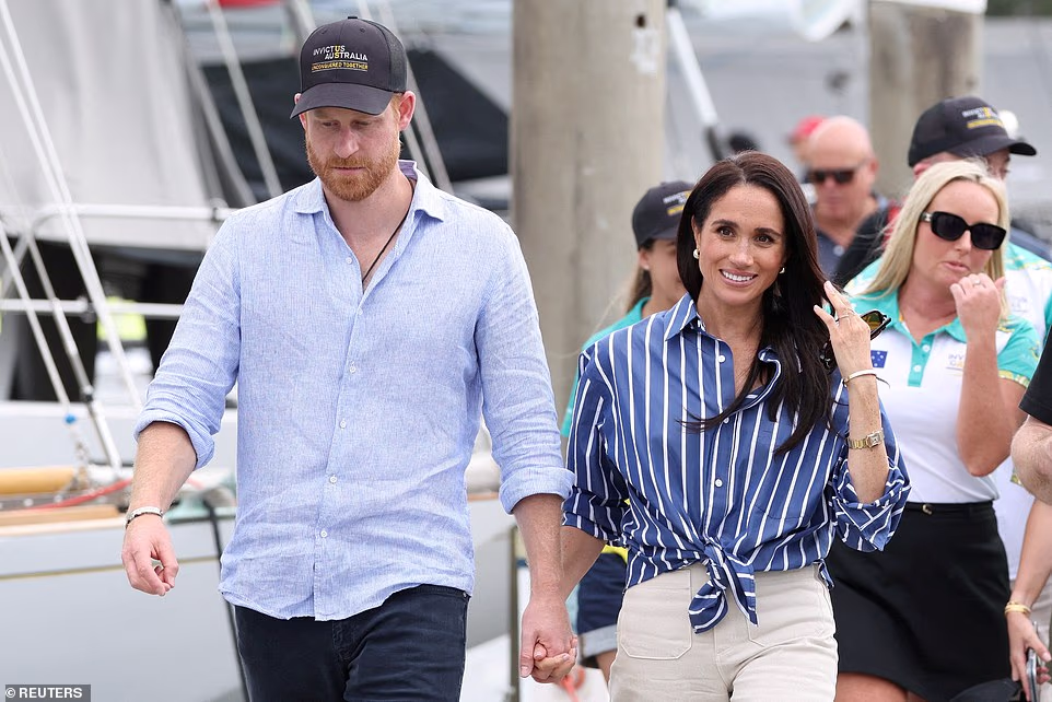 The Sussexes joined George and Amal at their Italian villa in Lake Como in the summer of 2020 to relax by the pool and explore on motorbikes shortly after their wedding. According to the authors of biography Finding Freedom, George was said to have arranged for Harry and Meghan to fly from London to Lake Como on his own private jet. The newlyweds then arrived into Milan's airport, and from there were driven in an unmarked car to George and his human rights barrister wife's Villa Oleandra. During the three-day visit, a source said: 'Meghan and Amal spent a lot of time relaxing by the pool and playing with the twins while George and Harry checked out George's motorbike collection. 'Harry took one of them out with one of his protection officers. George recently had an accident, so he wasn't back on his bike yet.'' 'The duke and duchess weren't the only guests that weekend. Eugenie and her fiancé, Jack Brooksbank, were already at the villa when Harry and Meghan arrived, their visits overlapping briefly.' The Duke and Duchess and the Clooneys are understood to be close friends. The Clooneys were among the 200 guests who partied the night away at Frogmore House to celebrate the Duke and Duchess of Sussex's wedding in 2018.
