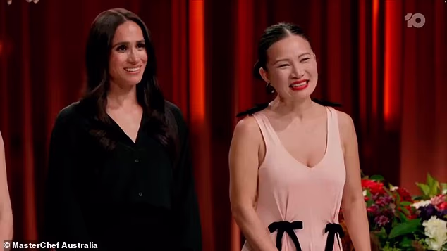 Meghan with MasterChef Australia judge Poh Ling Yeow on last night's episode