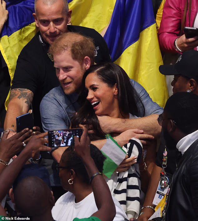 Harry and Meghan, pictured at Invictus in 2023 in Germany, still hope to be at 'year to go' events in Birmingham later this week