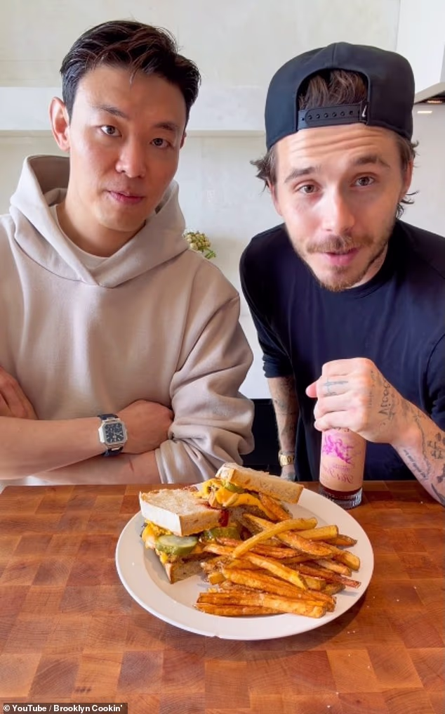 Following the launch of his high-budget online series Cookin' with Brooklyn, Brooklyn Beckham (right) quickly became one of the internet's most talked-about celebrity cooks