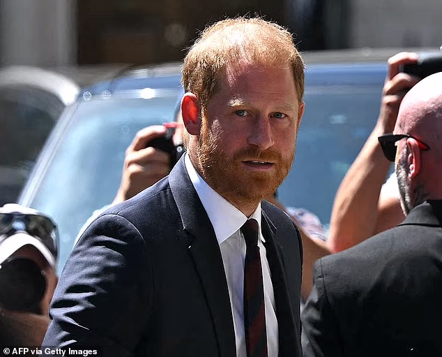 The £50million phone hacking case brought by Prince Harry, pictured today, Doreen Lawrence and a raft of other celebrities against the publishers of the Daily Mail was today dismissed in full
