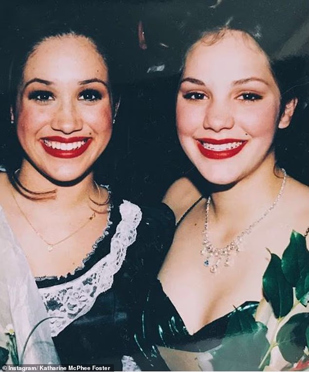 Meghan (pictured, left) and McPhee (pictured, right) did theatre together growing up