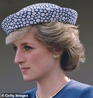 Princess Diana pictured wearing the diamond earrings during a visit to Canada in May 1986