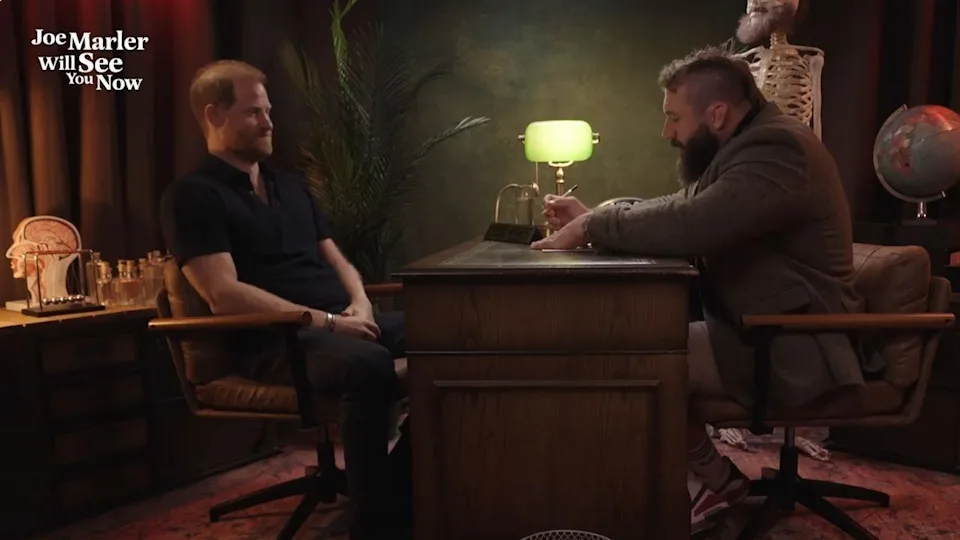 Prince Harry sang the 'ChuckleVision' theme song during the lighthearted interview.@Joe Marler Will See You Now/YOUTUBE