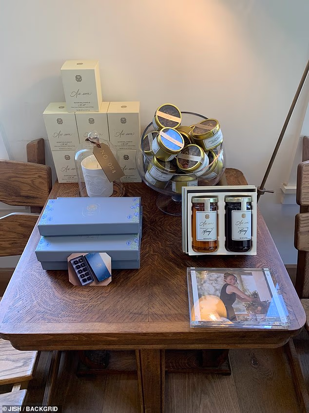 Godmothers bookstore, close to Meghan's home, has a shrunken display of 'As Ever' products for sale upstairs - reduced from a previously much larger 'pop-up' curated by Meghan herself