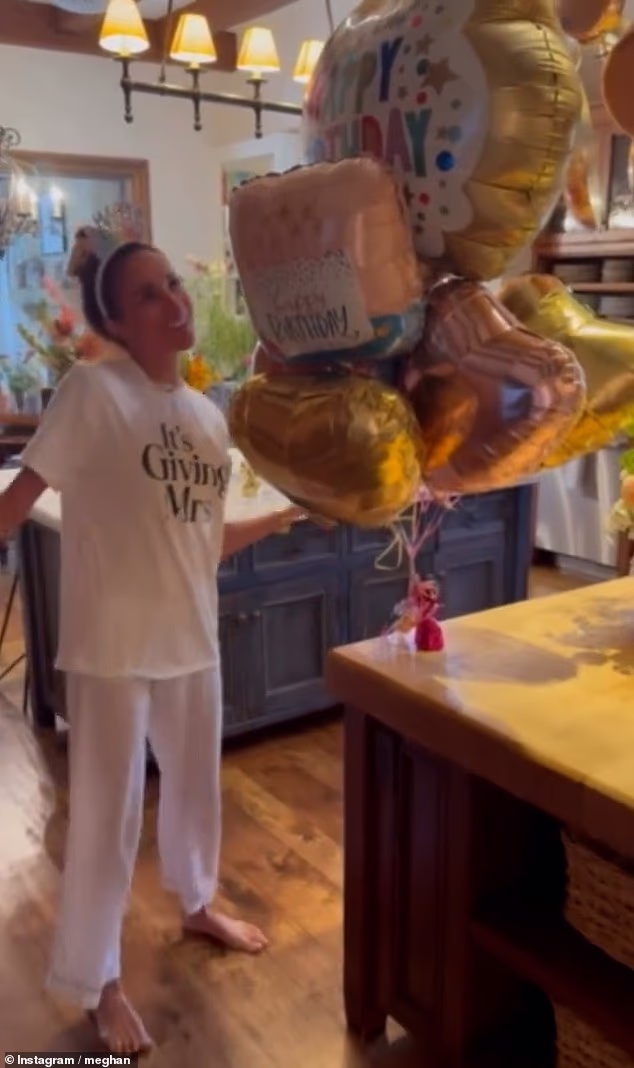 The Duchess of Sussex celebrated her 45th birthday on Tuesday - and shared footage of the day on Instagram