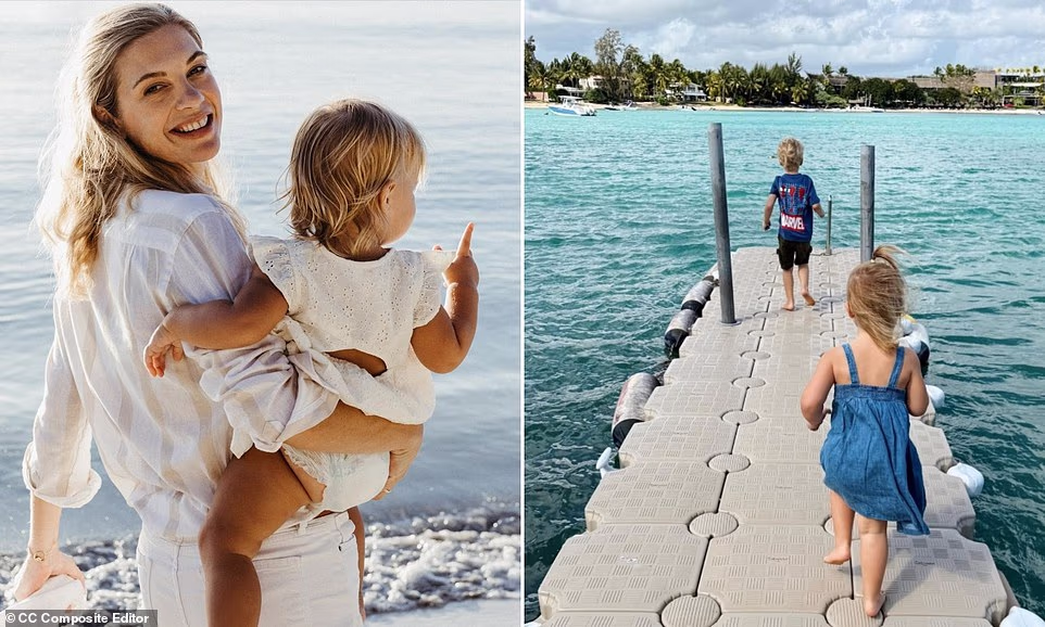 Prince Harry's ex-girlfriend Chelsy Davy has shared a rare glimpse at her glamorous island life in Mauritius with her children and hotelier husband. Chelsy, 40, dated the Duke of Sussex on and off for seven years from 2004, before eventually finding love with Sam Cutmore-Scott. The couple, who tied the knot during a relaxed beach wedding in Mauritius in 2022, share three children together, and last December made the decision to relocate to the tropical island '(semi) full time'. Now, Chelsy has given her Instagram followers a rare insight into their life on the small island with an image of her son Leo, four, and daughter, Chloe, two, running along a pontoon towards the glistening blue sea.