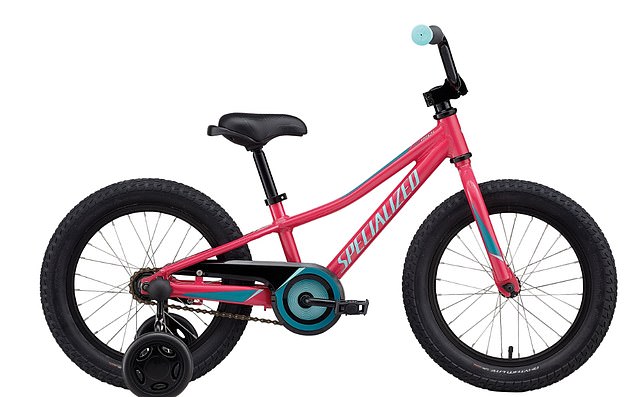 The couple did not reveal the bike Archie received, only that it was a Specialized bike. But the only one on their website with stabilisers - known as training wheels in the US - retails for £240 ($300).