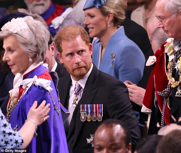 After just 28 hours and 42 minutes in the UK, Harry was back on the plane to California before his father and stepmother had even finished having their official portraits taken