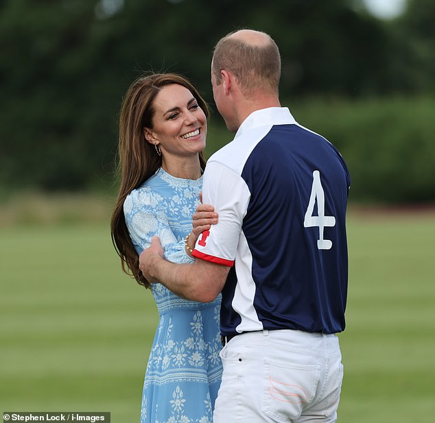 William and Kate looked incredibly loved up today as they kissed