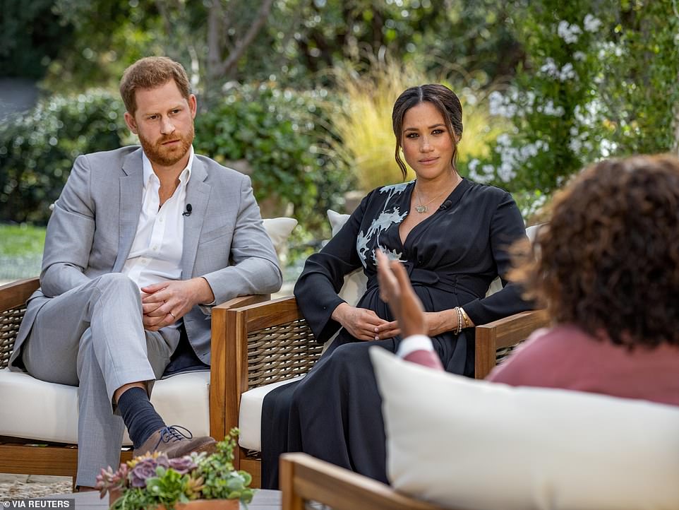 During the explosive Oprah Winfrey interview, Meghan Markle described her 'pain' that officials had denied Archie the title of prince and accused Buckingham Palace of failing to protect him by denying him 24/7 security