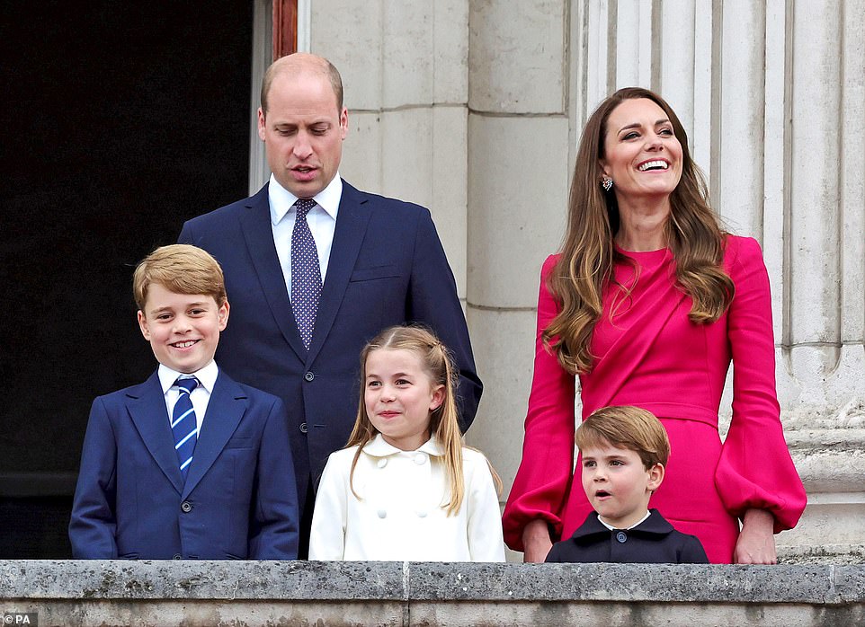 PRINCE LOUIS: The third child of the Duke and Duchess of Cambridge (far right) was born on April 23, 2018. He was named Louis Arthur Charles, and, despite being a boy, did not leapfrog his older sister, Charlotte, in the line of succession. In pictures released for his second birthday, he was shown with a paint-covered face and hands as he made a rainbow print for his window. Louis, who has inherited the Middleton eyes, is often compared to his maternal grandfather, Michael Middleton.