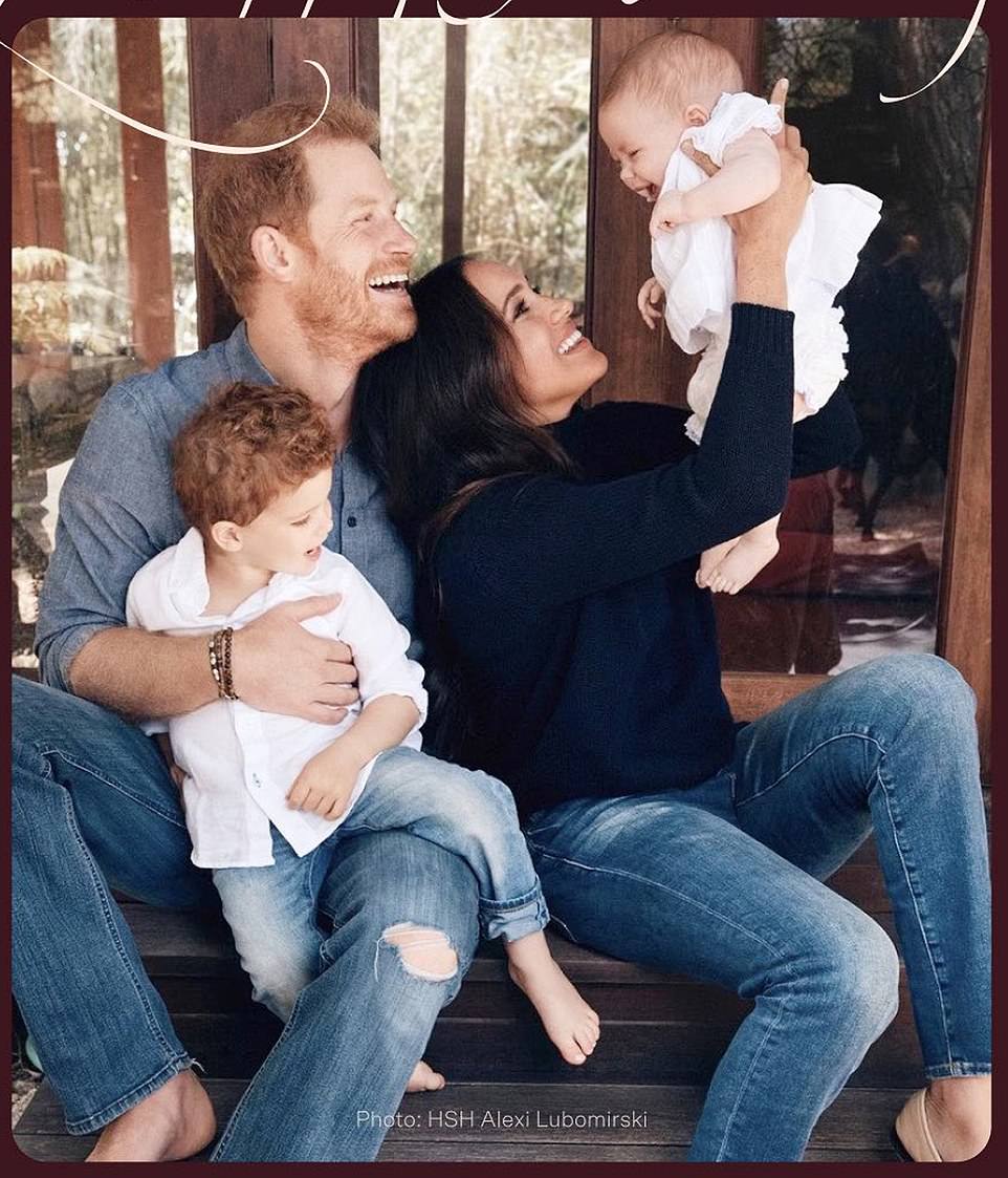 The Duke and Duchess shared a snap of Lilibet on their Christmas card in December 2021