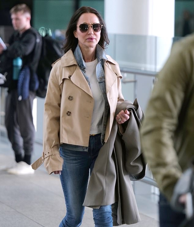 Jessica Mulroney looked stylish as she jetted into London on Friday with her husband