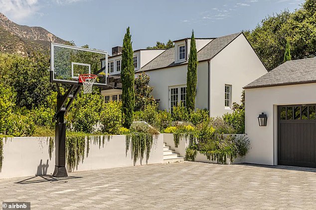 Zen: The guesthouse sits right next to her garage