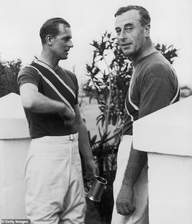 Prince Philip with his uncle Louis Moutbatten, friend, relative and adviser to the royals