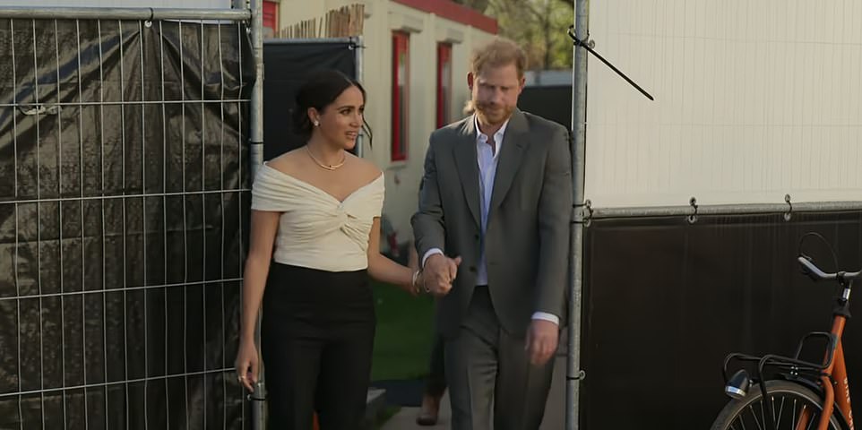 The release comes as the couple prepares for their first joint appearance together since they attended the Women in Vision Awards in New York back in May. The Duchess only appears on camera in four of the episodes of the five-part docu-series. In her most prominent moment, Meghan is shown speaking at the opening ceremony of the Games to introduce Harry to the stage, in footage which was aired live at the time.