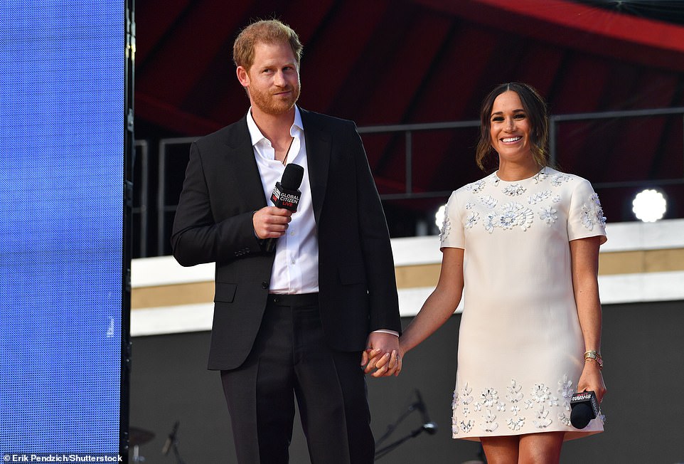 According to the correspondence, event planning started six months earlier in April 2021 and was spearheaded by Toya Holness, one of the Sussexes' PR staff who previously worked at the New York City Department of Education. On the second day of the trip, the former royals made an under-the-radar visit to P.S. 123 in Harlem where Meghan read her new children's book, The Bench, to a class of second-grade students in an outdoor 'read aloud' event on school grounds. The inner-city school has a 91 per cent black and Hispanic student population - 95 per cent of which qualify for free or reduced-price lunches due to their low-income backgrounds.