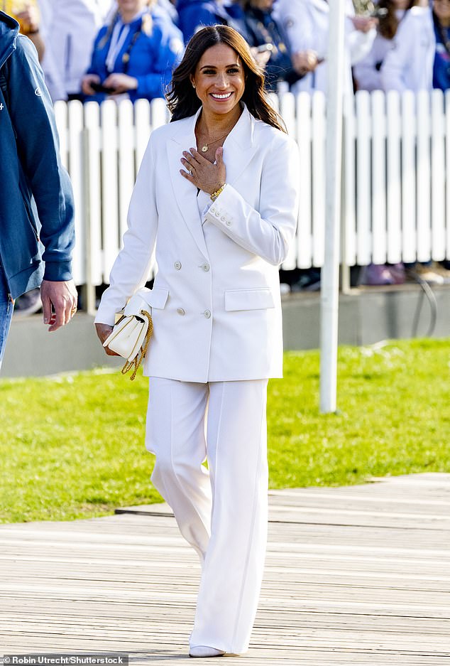 Meghan Markle arrives on the yellow carpet ahead of the Invictus Games in 2022