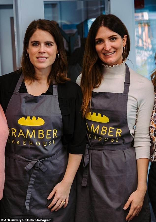 Princess Eugenie and her Floodlights podcast co-host Julia de Boinville visited an East Sussex cookery school