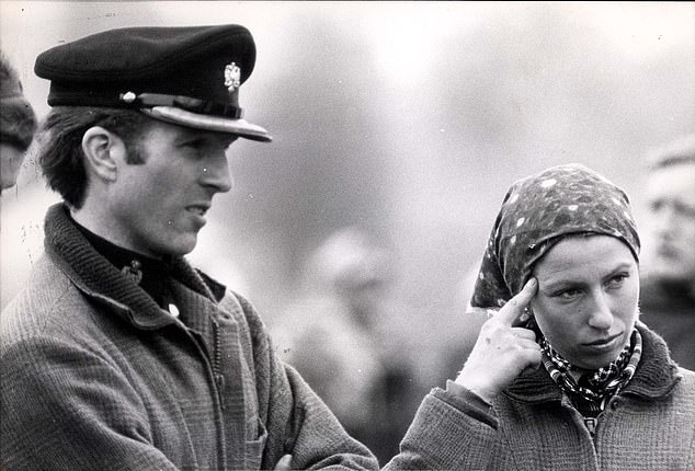 On April 23, 1992, Princess Anne and her husband Captain Mark Phillips announced they had divorced. It came three years after they initially announced their separation. Pictured: Princess Anne and Captain Mark Phillips at the Badminton Horse trials in 1977