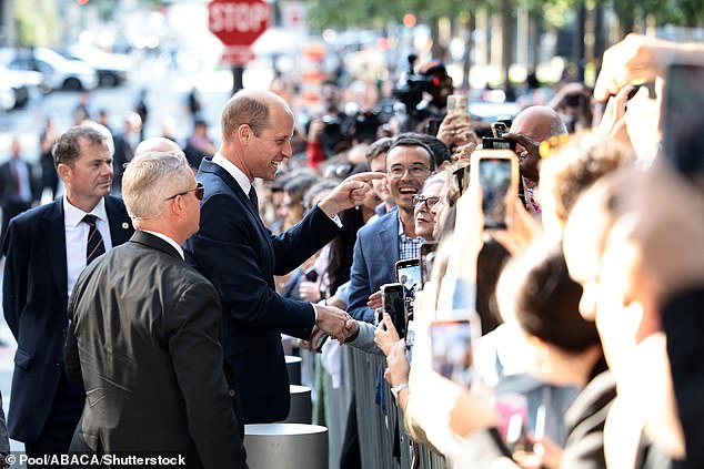 The Prince of Wales spent time meeting the crowd and posing for pictures