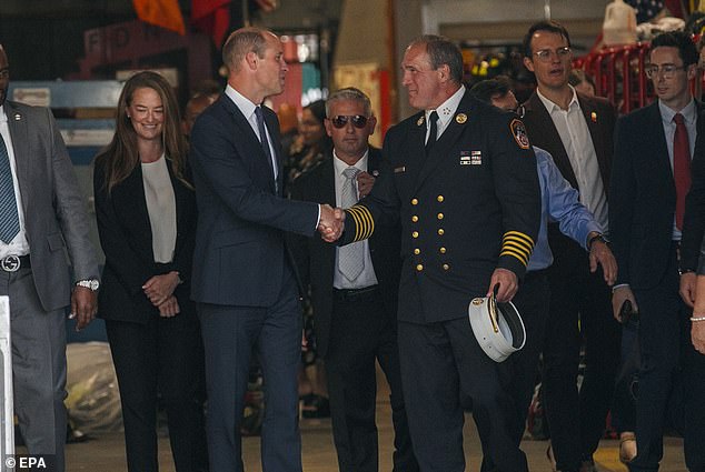 William then visited an FDNY centre