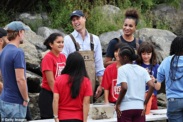 The Prince of Wales has attracted attention online from a new legion of fans in the US as he opted for an American-style baseball cap to join the Billion Oyster Project yesterday afternoon