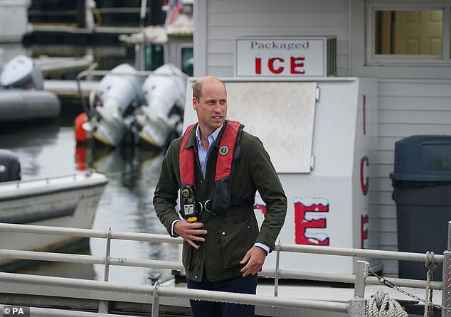 William, who flew commercial and was travelling without the Princess of Wales, went straight from the airport to Governor's island, which sits in New York Harbour