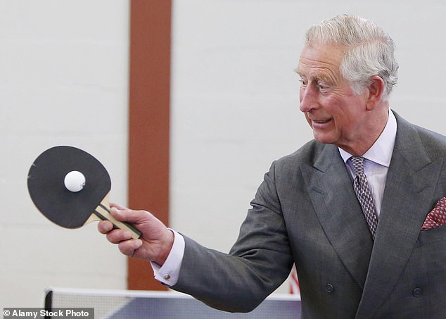 King Charles gave table tennis a whirl as he officially opened a new sports centre at Dumfries House Estate in Cumnock, East Ayrshire, in April 2015