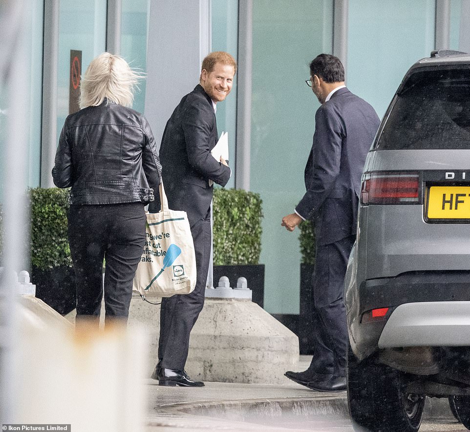 Prince Harry slipped out of Westminster Abbey - accompanied by a Metropolitan police escort and four outriders - with only the briefest of goodbyes and headed straight for Heathrow Airport. He rushed from the service to the airport in a blacked-out BMW accompanied by a Metropolitan police escort and four outriders, where he was taken to the VIP Windsor Suite.