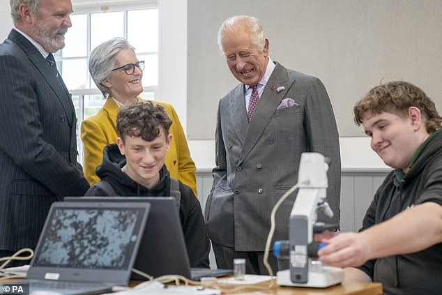 Officials have said that despite Harry's passion for Invictus, which is growing in size, there have been plenty of seats at the Merkur Spiel-Arena in Dusseldorf. Some believe that the involvement of Charles, William and Kate would change that. Charles is pictured today