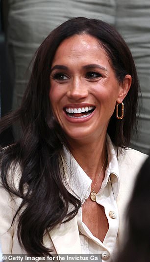 Meghan was very animated courtside this morning