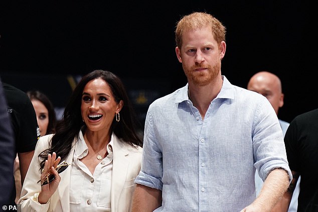 The Duke and Duchess arrive to watch sitting volleyball at the Merkur Spiel-Arena today