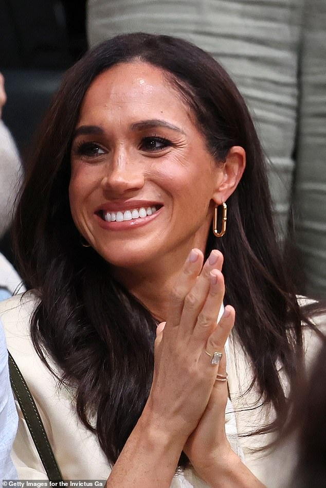 Meghan, Duchess of Sussex attends the sitting volleyball match between Poland and Germany