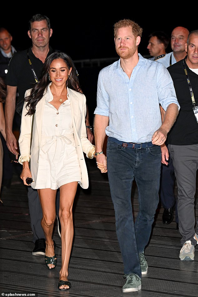 The Duke and Duchess of Sussex at the Merkur Spiel-Arena for the Invictus Games today