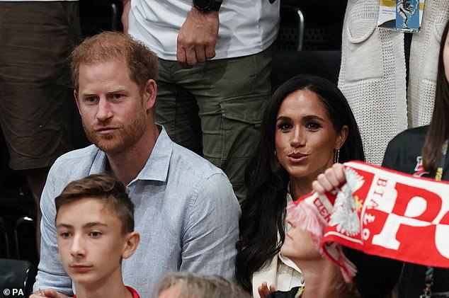 The Duke and Duchess arrive to watch sitting volleyball at the Merkur Spiel-Arena today