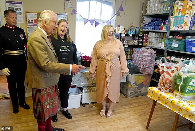 Earlier, the King was formally welcomed to Kinross by a number of local dignitaries including Lord-Lieutenant of Perth and Kinross Stephen Leckie, and Perth and Kinross Provost Xander McDade further up the road at St Paul's Episcopal Church