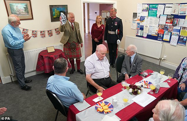 He was given an overview of the charity's work while looking over the organisation's food store within an outbuilding at the church, which Ms Slight explained was bought for just £1 when the group was founded