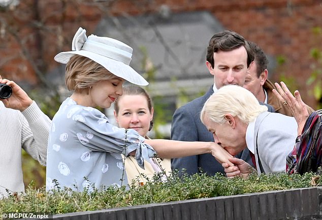 Savile is the subject of a new drama, The Reckoning, which airs on BBC1 tonight. Savile, played by Steve Coogan, is pictured in a fictional recreation of his encounter with Charles and Diana at Stoke Mandeville