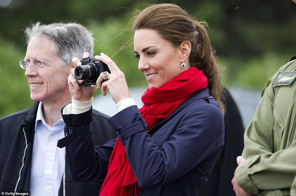 According to a royal source, it was Camilla's idea to ask Kate to take the photograph, and Country Life's managing and features editor, Paula Lester has said the publication 'could not be happier with the results' of the photoshoot. She added: 'In fact, the set of images she took was so good that we struggled to choose only three, from which The Duchess of Cornwall made her final selection.'