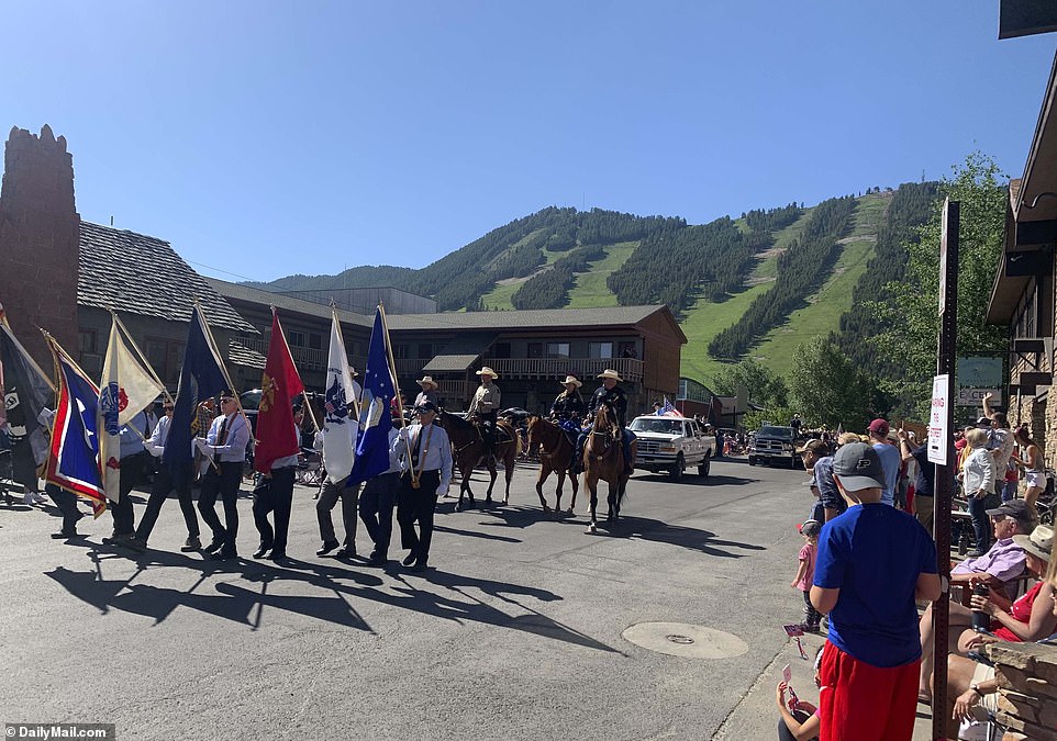 The usually cagey couple appeared to let their guard down in picturesque Jackson Hole, a trendy ski resort town where Kanye West, Sandra Bullock and Harrison Ford own pricey property, witnesses said