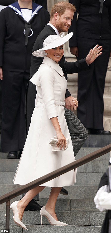 Meghan and Harry make their entrance at St Paul's Cathedral