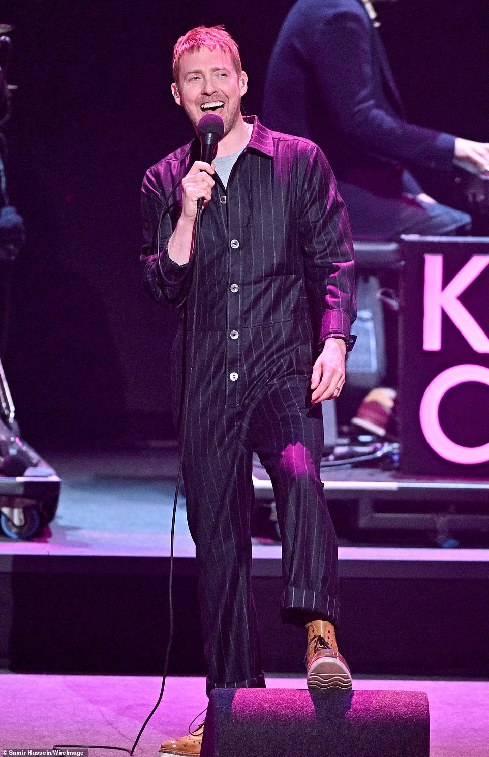 Ricky Wilson of Kaiser Chiefs performs on stage during the Invictus Games opening ceremony